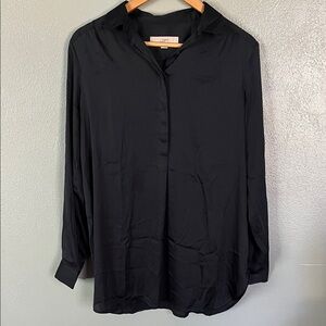 LOFT Women's Classic Dark Green Button Down Shirt